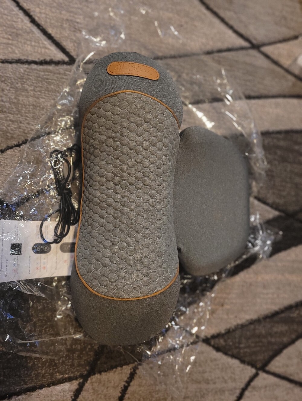 Quilted Gray Neck and Eye Pillow Set - Home Accents Accent Pillows